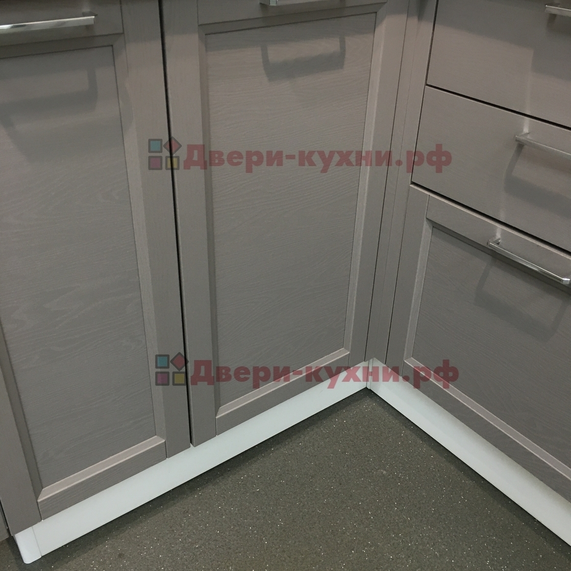 угловой кухонный шкаф Сканди серый